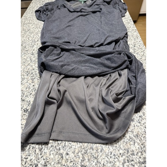 Lauren Ralph Lauren Size 12 Charcoal Gray  Gathered Cap Sleeves NWT - Picture 6 of 10